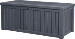 Keter Rockwood Opbergbox - 570L - 155x72.4x64.4cm - Grafiet