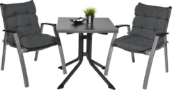 Beautissu Flair NL – Set Van 2 Tuinkussen Lage Rug Antraciet – 100x50 Cm – Zitkussen Matraskussen Voor Tuin Meubelen -Tuinmeubelen 1200x631 1