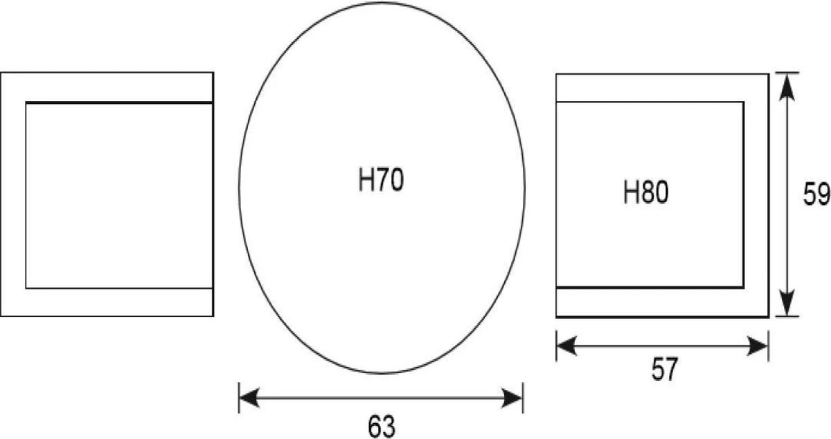 Garden Impressions Mira 3-delige Balkonset - Faria Tuintafel Ø 60 Cm - Okergeel 2 Garden Impressions Mira 3-delige Balkonset - Faria Tuintafel Ø 60 Cm - Okergeel - Afbeelding 2