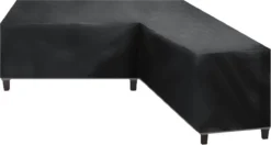 Merkloos Beschermhoes Voor Lounge Set - 215x87x80cm - Zwart - Tuin Set Beschermer - Afdekhoes Voor Lounge Bank - De Ideale Bescherming Voor Je Tuinmeubelen
