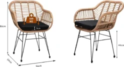 Casaria Polyrotan Kuipstoel Bali - Met Kussens – 2 Stuks 15 Casaria Polyrotan Kuipstoel Bali - Met Kussens – 2 Stuks -Tuinmeubelen 1200x649