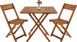 Merkloos Balkonset 3-delig - Acacia Hout