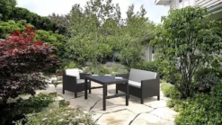 Allibert Lyon Tuintafel - 116x71,5x66/40 Cm - Grafiet -Tuinmeubelen 1200x675 16