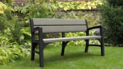 Keter Montero Tuinbank - 3-personen - 150x62,5x89cm – Grafiet -Tuinmeubelen 1200x675 20