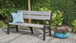 Keter Montero Tuinbank - 3-personen - 150x62,5x89cm – Grafiet -Tuinmeubelen 1200x675 22