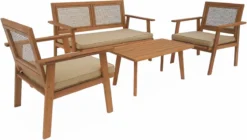 Tuinmeubelset 4 Zitplaatsen + 1 Salontafel L Alice's Garden -Tuinmeubelen 1200x679 3