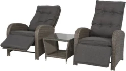 Loungeset Duoset Melia 2 Verstelbare Stoelen + Tafel - Balkonset -Tuinmeubelen 1200x682 3