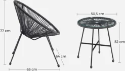 Songmics Balkonmeubilair, Tuinmeubelset, Set Van 3, Zitgroep, Terrasmeubilair, Glazen Tafelblad, 2 Stoelen, Voor Binnen En Buiten, Voor Patio, Tuin, Balkon, Buiten, Zwart GGF013B02 10 Songmics Balkonmeubilair, Tuinmeubelset, Set Van 3, Zitgroep, Terrasmeubilair, Glazen Tafelblad, 2 Stoelen, Voor Binnen En Buiten, Voor Patio, Tuin, Balkon, Buiten, Zwart GGF013B02 -Tuinmeubelen 1200x684 3