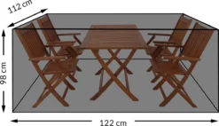 Kingsleeve Tuinmeubelhoes - Beschermhoes - Weerbestendig -308x138x89cm - Groen -Tuinmeubelen 1200x688