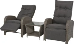 Loungeset Duoset Melia 2 Verstelbare Stoelen + Tafel - Balkonset -Tuinmeubelen 1200x713 3