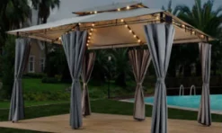 El Jardin - Partytent - 4x3 - Waterdicht Dak - Wanden - Solar - Antraciet Paviljoen -Tuinmeubelen 1200x718 1