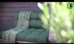 2L Home & Garden Rugkussen Metro Olijf - 60 X 40cm -Tuinmeubelen 1200x720