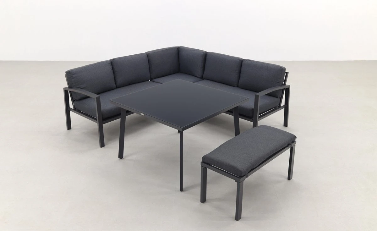 Wellington Lounge Dining Set - Carbon Black 2 Wellington Lounge Dining Set - Carbon Black - Afbeelding 2