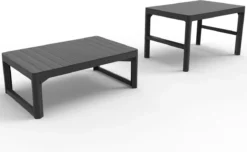 Allibert Lyon Tuintafel - 116x71,5x66/40 Cm - Grafiet -Tuinmeubelen 1200x738 3