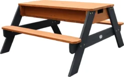AXI Nick Zand & Water Picknicktafel In Antraciet/Bruin - Parasol Blauw/Wit - Picknick Tafel Voor Kinderen Van Hout -Tuinmeubelen 1200x745 2