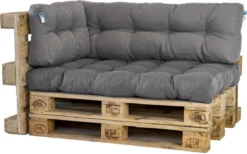 2L Home & Garden Rugkussen Metro Grijs - 60 X 40cm -Tuinmeubelen 1200x747