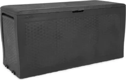 Keter Samoa Opbergbox - 270 L - 117x45x57 Cm - Grafiet -Tuinmeubelen 1200x762