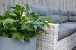 Merkloos Rivièra Original | Loungeset Hoekset Dining Set Tuinset | Wicker | Hoekbank, Hoge Tuintafel, 2 Hockers | 6 Zitplaatsen -Tuinmeubelen 1200x793 6