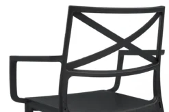 Keter Metalix Tuinstoelen - 4 Stuks - 53,3x60,2x81,3 Cm - Zwart -Tuinmeubelen 1200x796