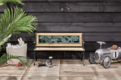 LIFA GARDEN Tuinbank Voor 2 Kinderen | Kinderbank Van Onbewerkt Hout En Ijzer | Nostalgische Tuinbank Met Jungle Afbeelding In De Rugleuning | Tuinbank Om Te Beitsen | 82 X 39 X 50 Cm -Tuinmeubelen 1200x799 29