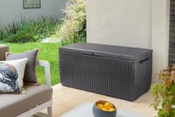 Opbergbox Tuin - Kussenbox Waterdicht - Bruin - Zitbox Kussenbox Voor Buiten - Voor Tuinmeubelen - Tuinkussens - Opberg Tuin - Kussenboxen - XL - Groot - 305 Liter -Tuinmeubelen 1200x800 125