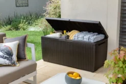 Opbergbox Tuin - Kussenbox Waterdicht - Bruin - Zitbox Kussenbox Voor Buiten - Voor Tuinmeubelen - Tuinkussens - Opberg Tuin - Kussenboxen - XL - Groot - 305 Liter -Tuinmeubelen 1200x800 126