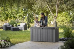 Keter Darwin Opbergbox - 570L - 142,5x65,5x78,2cm - Grijs -Tuinmeubelen 1200x800 144