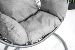 Hangstoel - Ei Stoel - Met Grijze Standaard & Kussens - Tot 125kg -Tuinmeubelen 1200x800 157