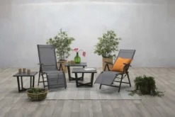 Garden Impressions - Sol Verstelbare Tuinstoel - Aluminium - Zwart -Tuinmeubelen 1200x800 166