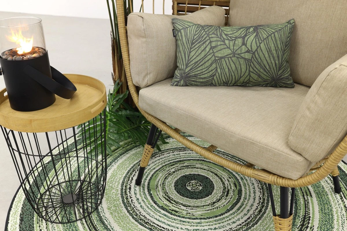 Lola Egg Relaxstoel - Natural Sand - Mand Stoel 15 Lola Egg Relaxstoel - Natural Sand - Mand Stoel - Afbeelding 15