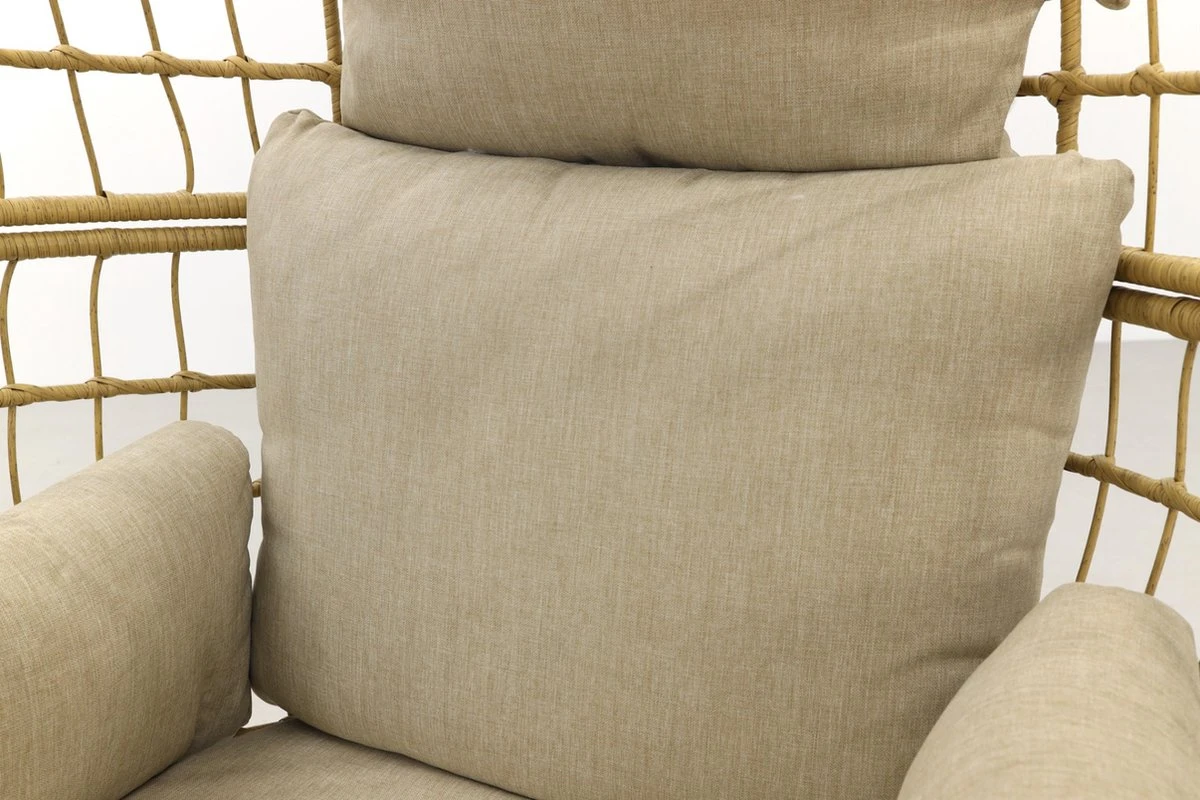 Lola Egg Relaxstoel - Natural Sand - Mand Stoel 19 Lola Egg Relaxstoel - Natural Sand - Mand Stoel - Afbeelding 19