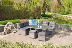 Garden Impressions Lapa Lounge Dining Set 5-delig - Wicker - Grijs -Tuinmeubelen 1200x800 310