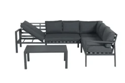 Garden Impressions Lexinton Loungeset - Verstelbaar - Aluminium - Zwart -Tuinmeubelen 1200x800 349