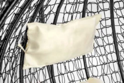 Hangstoel - Ei Stoel - Met Frame - Zwart Beige - Tot 125 Kg -Tuinmeubelen 1200x800 35