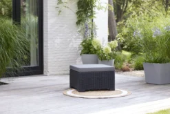 Allibert California Chaise Longue Loungeset - 3 A 4 Personen - Grafiet -Tuinmeubelen 1200x800 371