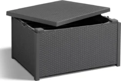 Allibert Arica Tuintafel - 79x59,5x42 Cm - Grafiet -Tuinmeubelen 1200x807