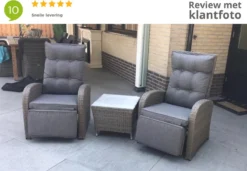 Loungeset Duoset Melia 2 Verstelbare Stoelen + Tafel - Balkonset -Tuinmeubelen 1200x831 4