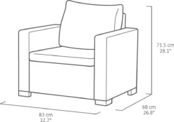 Allibert California Loungeset - 5 Personen - Cappuccino -Tuinmeubelen 1200x847 5