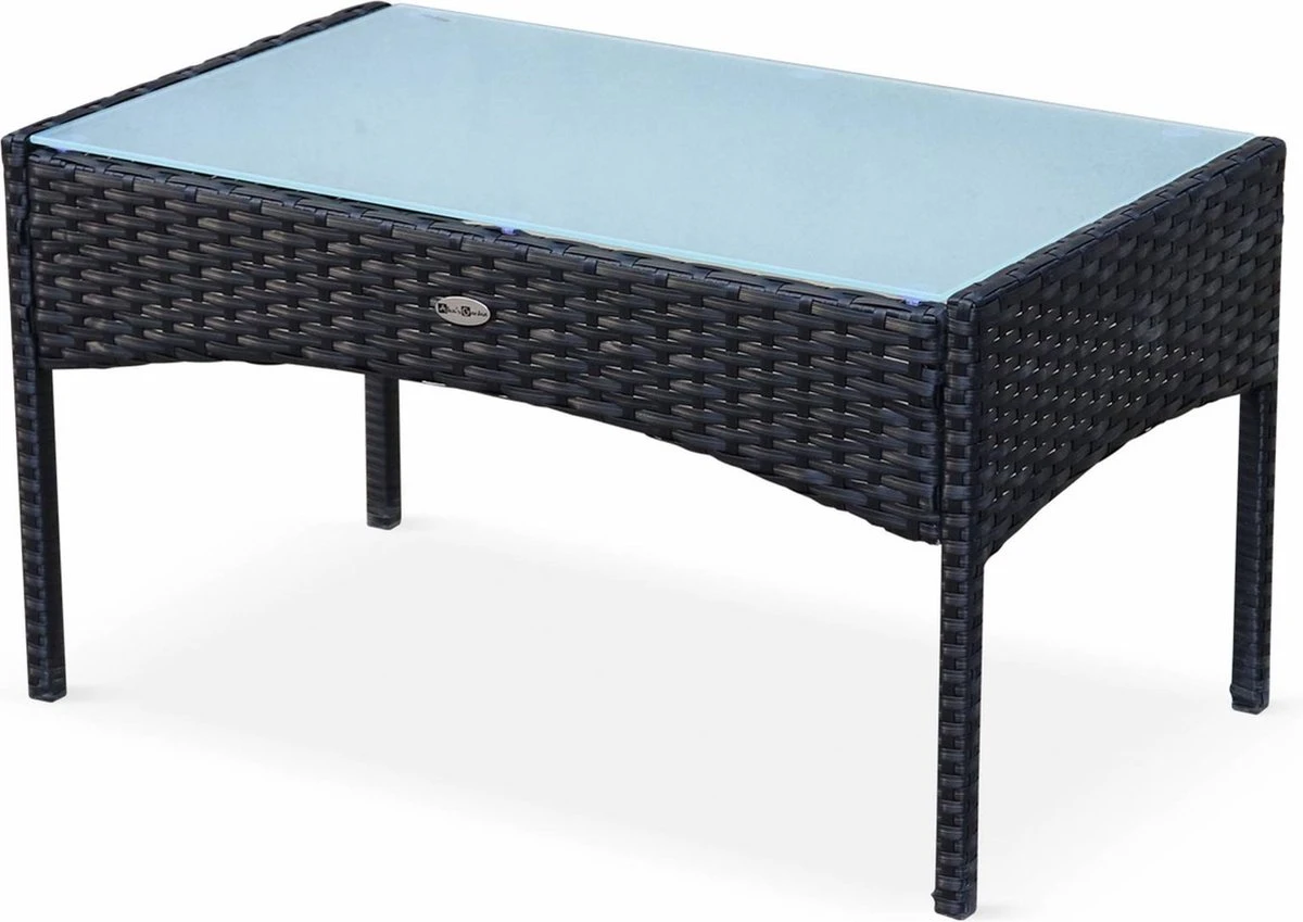 Tuinmeubel Van Gevlochten Hars, 4 Plaatsen 4 Tuinmeubel Van Gevlochten Hars, 4 Plaatsen - Afbeelding 4