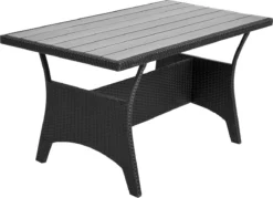 Casaria Polyrattan Tuinset - 15 Delig Voor 6 Personen – Crème Zwart -Tuinmeubelen 1200x869 6
