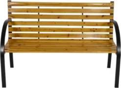 Dutcc 41142 - Tuinbank - Woodstock - 120 Cm – Zwart -Tuinmeubelen 1200x881
