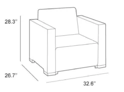Allibert California Loungeset - 5 Personen - Cappuccino -Tuinmeubelen 1200x889