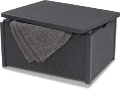 Allibert Arica Tuintafel - 79x59,5x42 Cm - Grafiet -Tuinmeubelen 1200x892