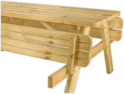 Goedkopepicknicktafels.nl | 180cm Lange Picknicktafel | Tuintafel 6 Persoons | De Luxe 180cm Lang | Geïmpregneerd Grenen Hout! -Tuinmeubelen 1200x902 7