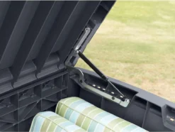 Keter - Borneo Opbergbox - 416 Liter - 129.5 X 62.5 X 70 Cm - Antraciet -Tuinmeubelen 1200x903