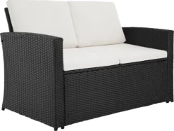 Tectake - Wicker Zitgroep Tuinset Lucca - Zwart - 404131 19 Tectake - Wicker Zitgroep Tuinset Lucca - Zwart - 404131 -Tuinmeubelen 1200x908 1