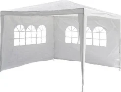 Garden Royal Partytent - 2 Zijwanden - 3 X 3 M - Wit -Tuinmeubelen 1200x908