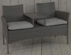 Kynast Memphis Wicker Bank- Tete-a-tete