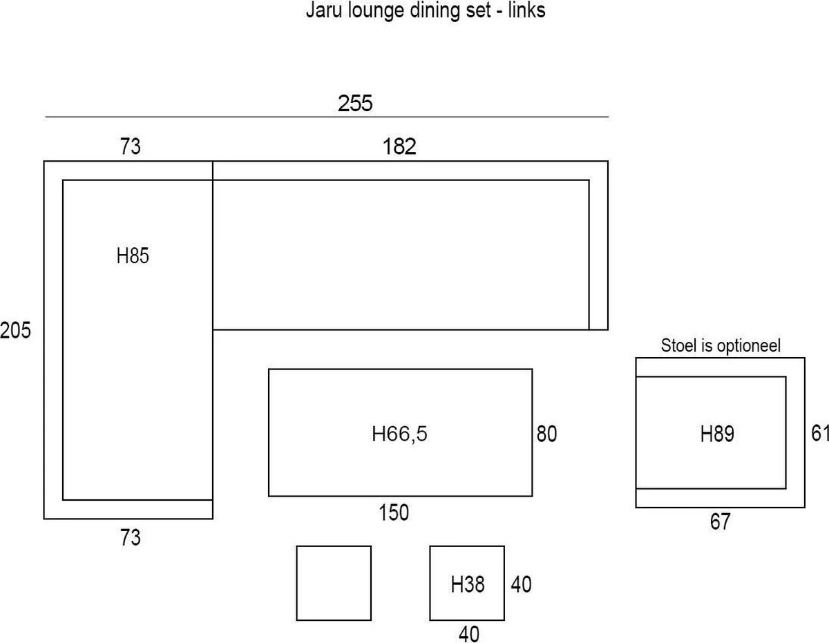 Garden Impressions Jaru Lounge Dining Set - Extra Luxe Kussens 7 Garden Impressions Jaru Lounge Dining Set - Extra Luxe Kussens - Afbeelding 7
