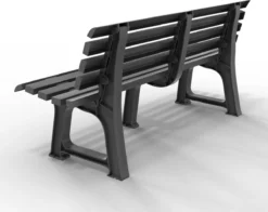 Casaria Tuinbank Orchidea – Kunststof/240kg Belastbaar – Antraciet -Tuinmeubelen 1200x950 3